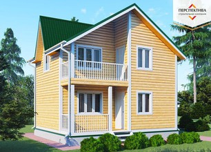 Каркасный дом 7 на 6 (ДК-52)
