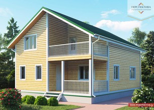 Каркасный дом 10х8 (ДК-74)